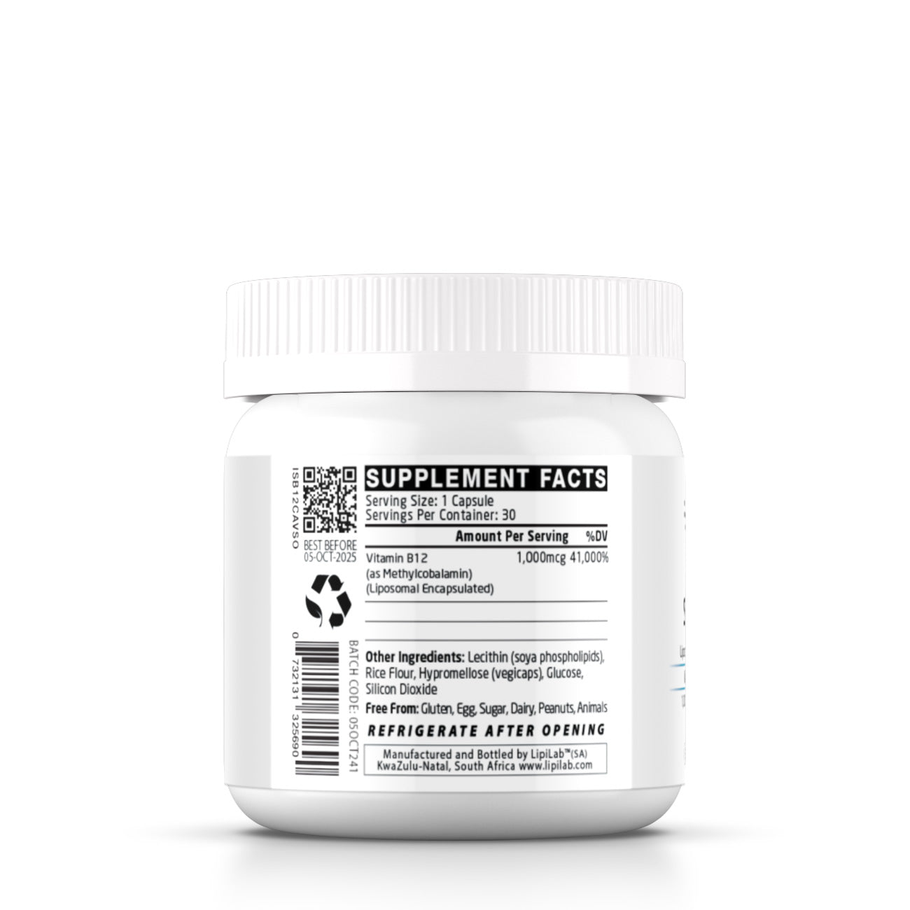 Liposomal Vitamin B12 1,000mcg (Capsules)