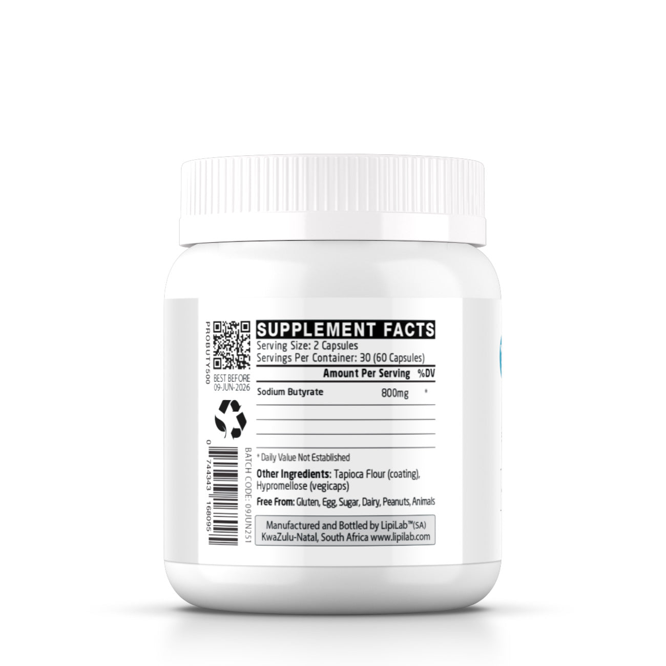 Pro Series - Butyrate 800mg - Capsules - 60 Capsules