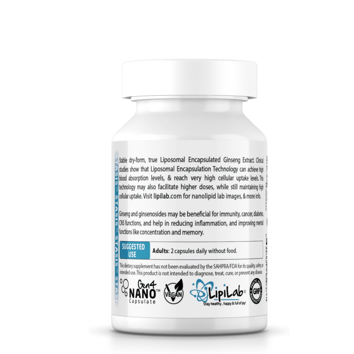 Liposomal Ginseng Extract (600mg) 60 Capsules