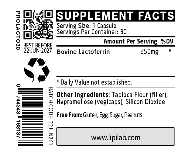 Pro Series - Lactoferrin 250mg - Capsules - 30's