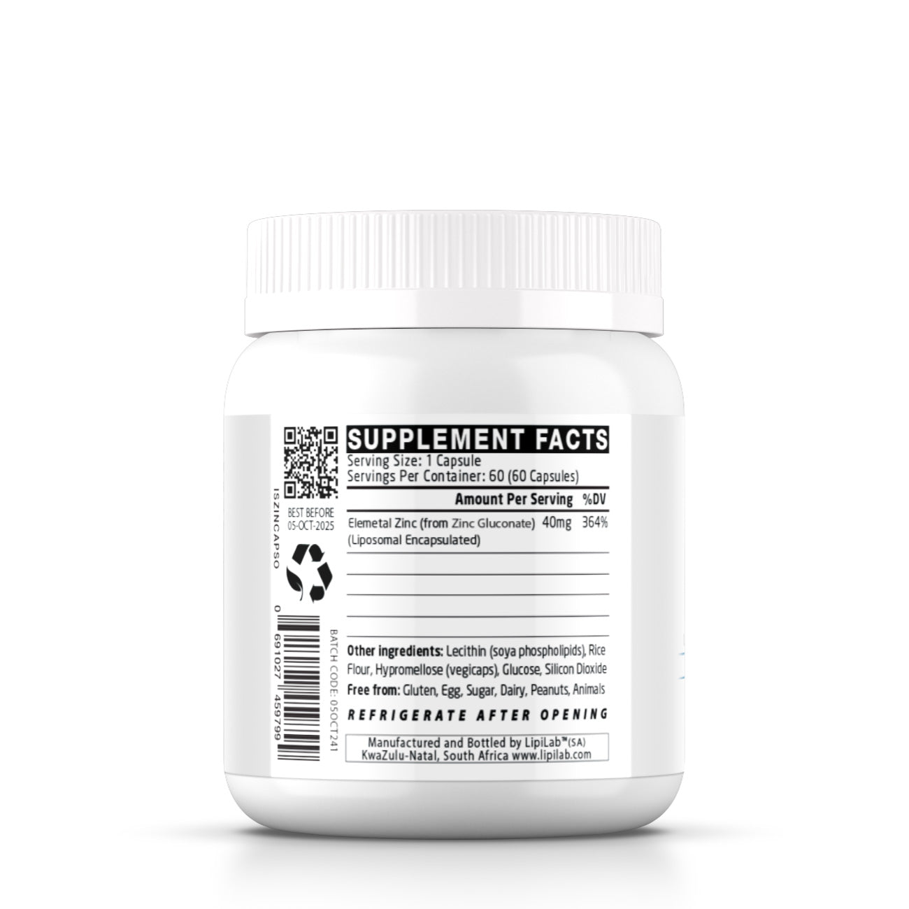 Liposomal Zinc 40mg