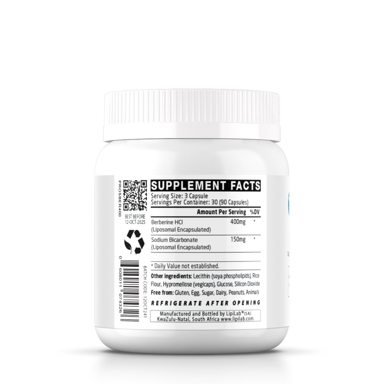 Pro Series Liposomal Berberine (HCl) 400mg