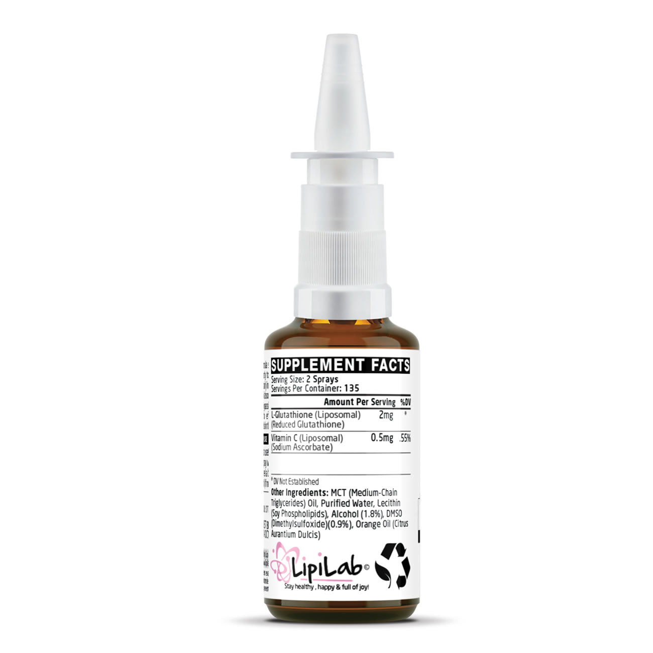 DTB L-Glutathione + C - Intranasal Delivery - Nasal Spray - 30ml