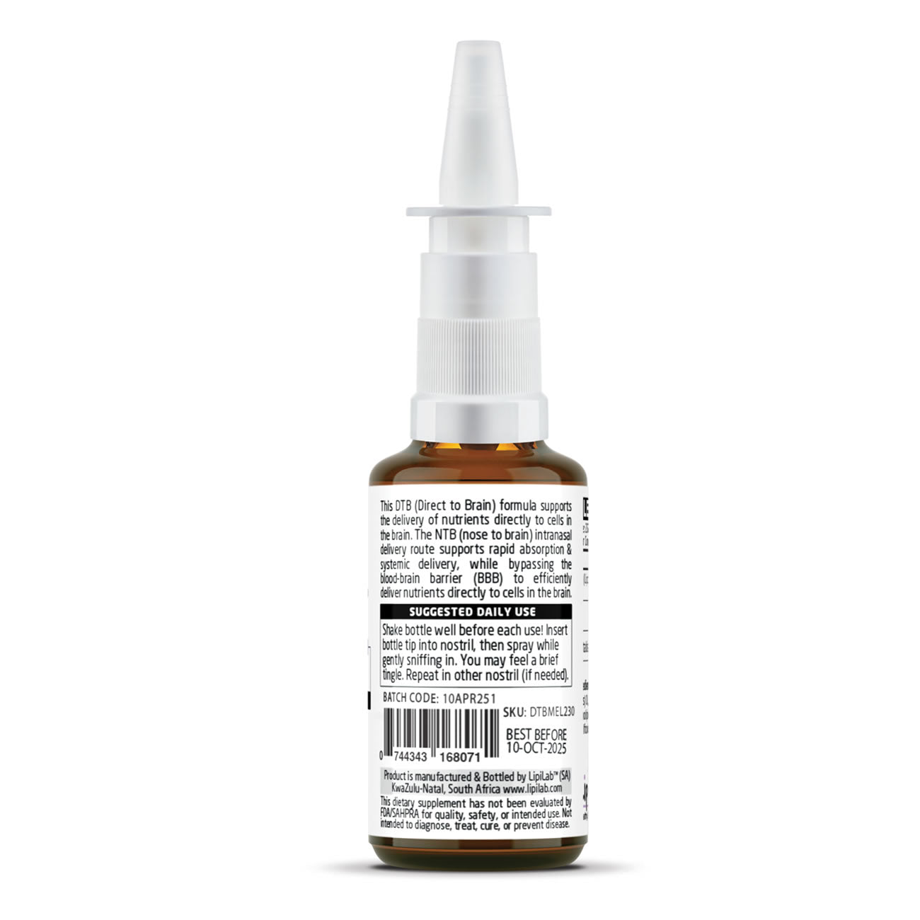 DTB Melatonin - Intranasal Delivery - Nasal Spray - 30ml