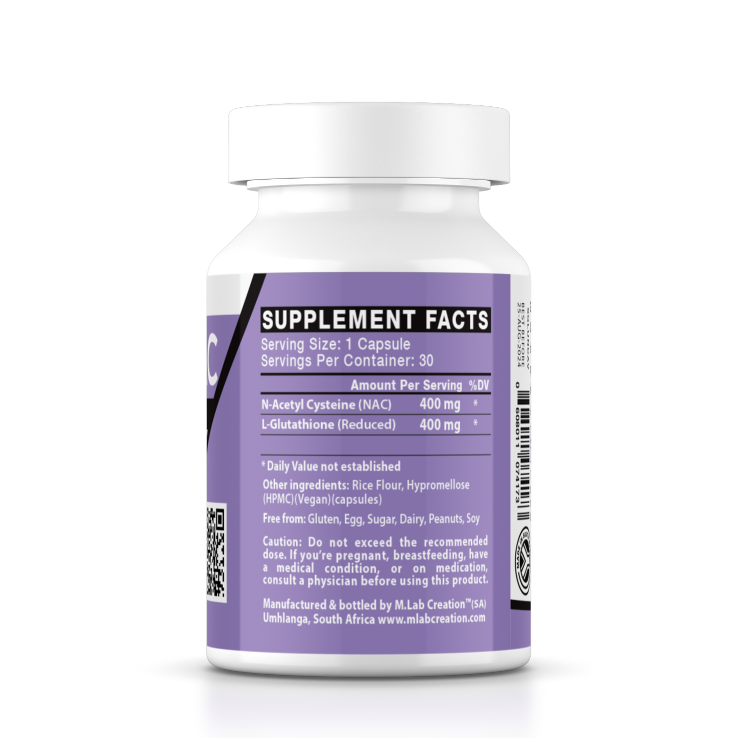 GlutaNAC 800mg - Complex of L-Glutathione & NAC (N-Acetyl Cysteine)