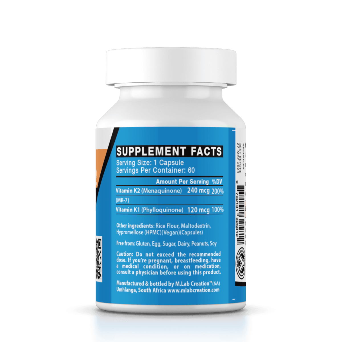 Vita K2 Complex (360mcg) - Vitamin K2 (MK7) 240mcg - Vitamin K1 120mcg