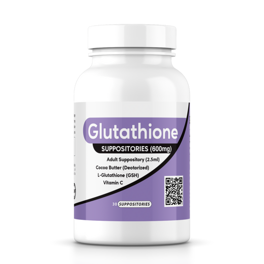 L-Glutathione Suppositories 600mg - Vitamin C - Cocoa Butter