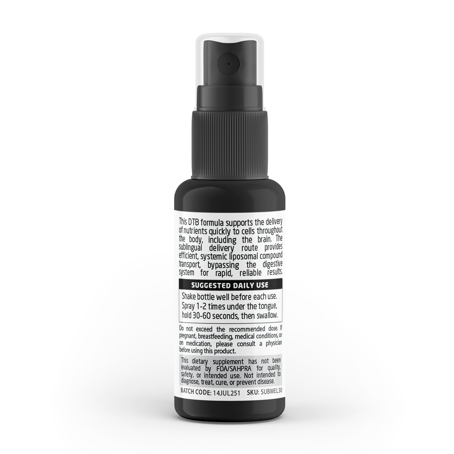 DTB L-Glutathione + C - Sublingual Delivery - Oral Spray - 30ml