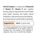 Vita K2 Complex (240mcg) - Vitamin K2 (MK7) 120mcg - Vitamin K1 120mcg
