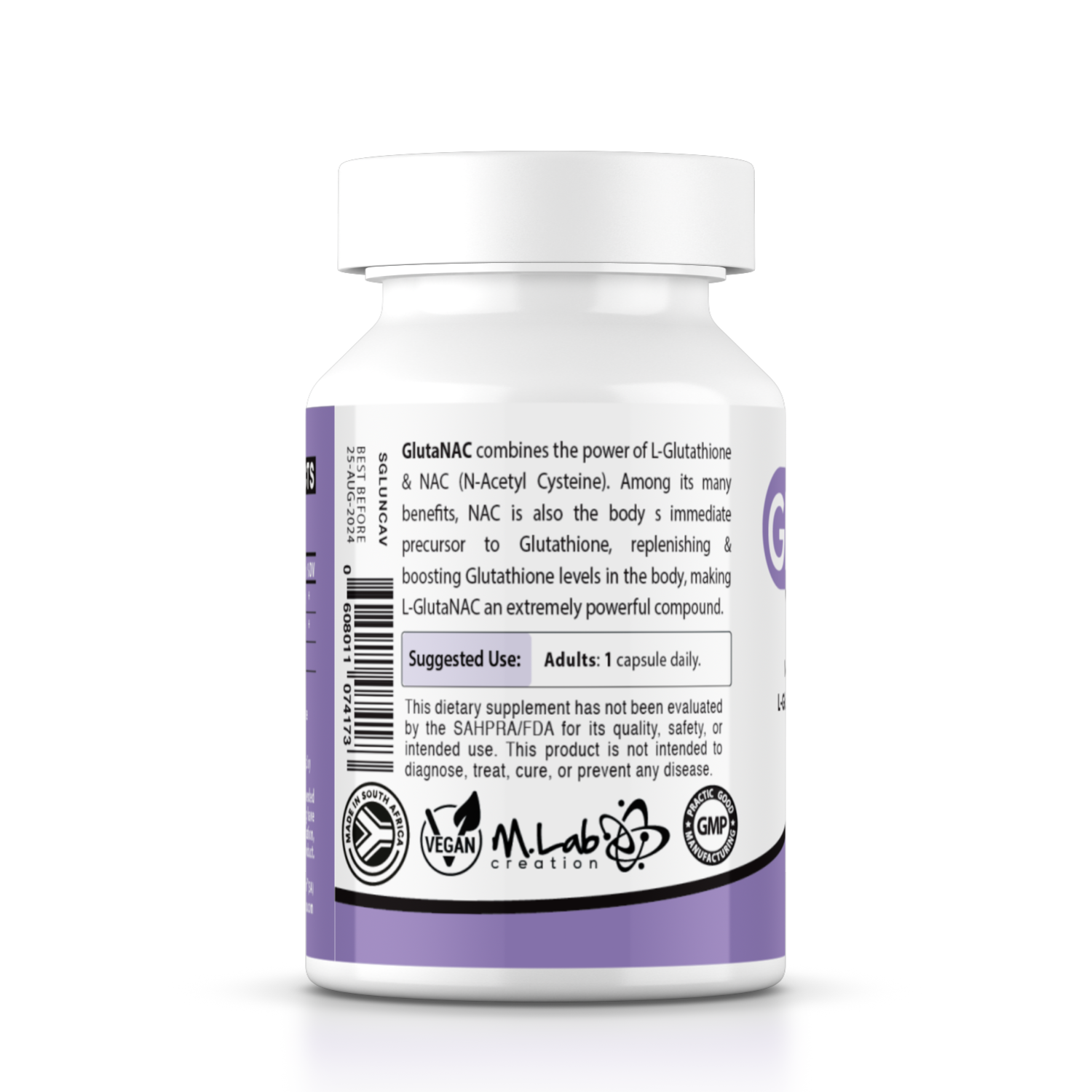 GlutaNAC 800mg - Complex of L-Glutathione & NAC (N-Acetyl Cysteine) LipiLab GlutaNAC 800mg - Complex of L-Glutathione & NAC (N-Acetyl Cysteine) LipiLab