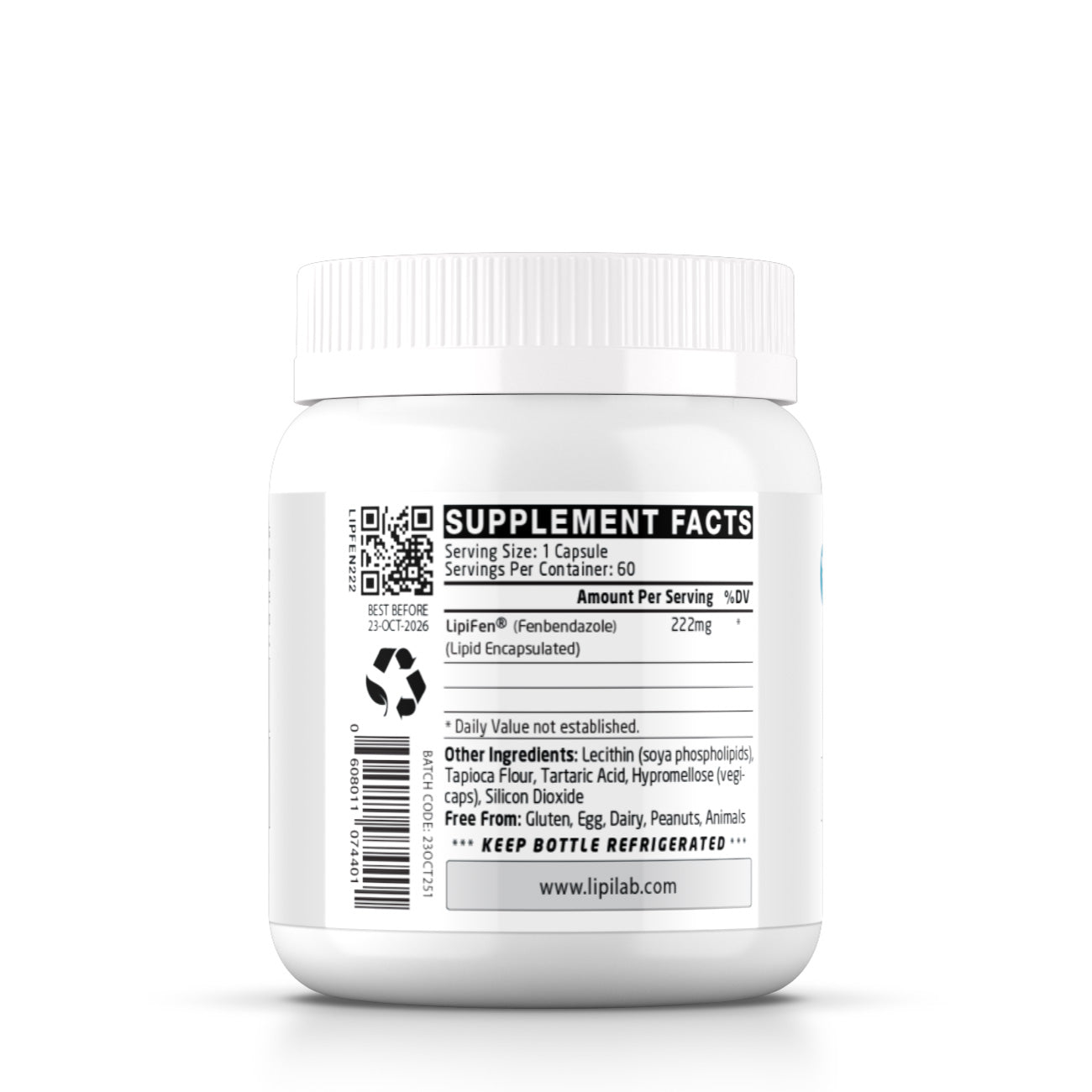 Lab Research - LipiFen® (Lipid Encapsulated Fenbendazole) 222mg